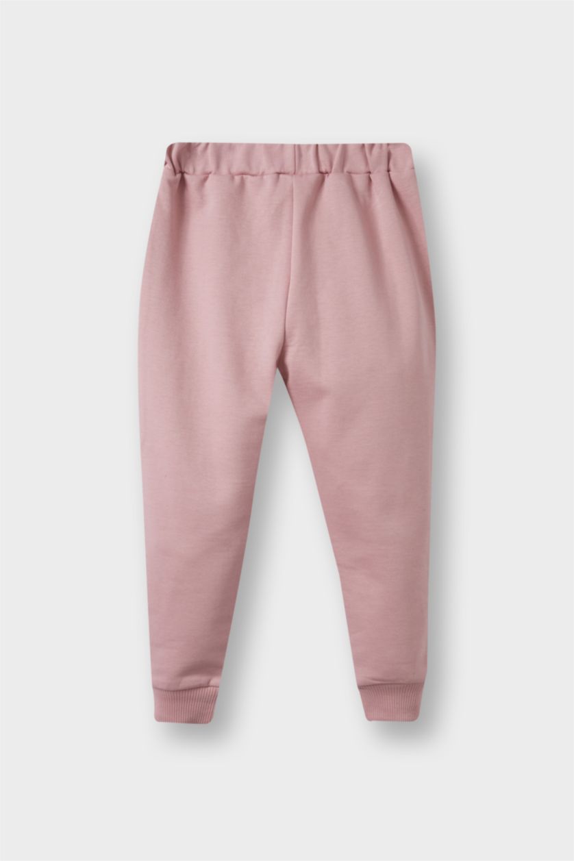 طفلة صغيرة وردي بنطرون بجامة رياضي بناتي قصة عادية