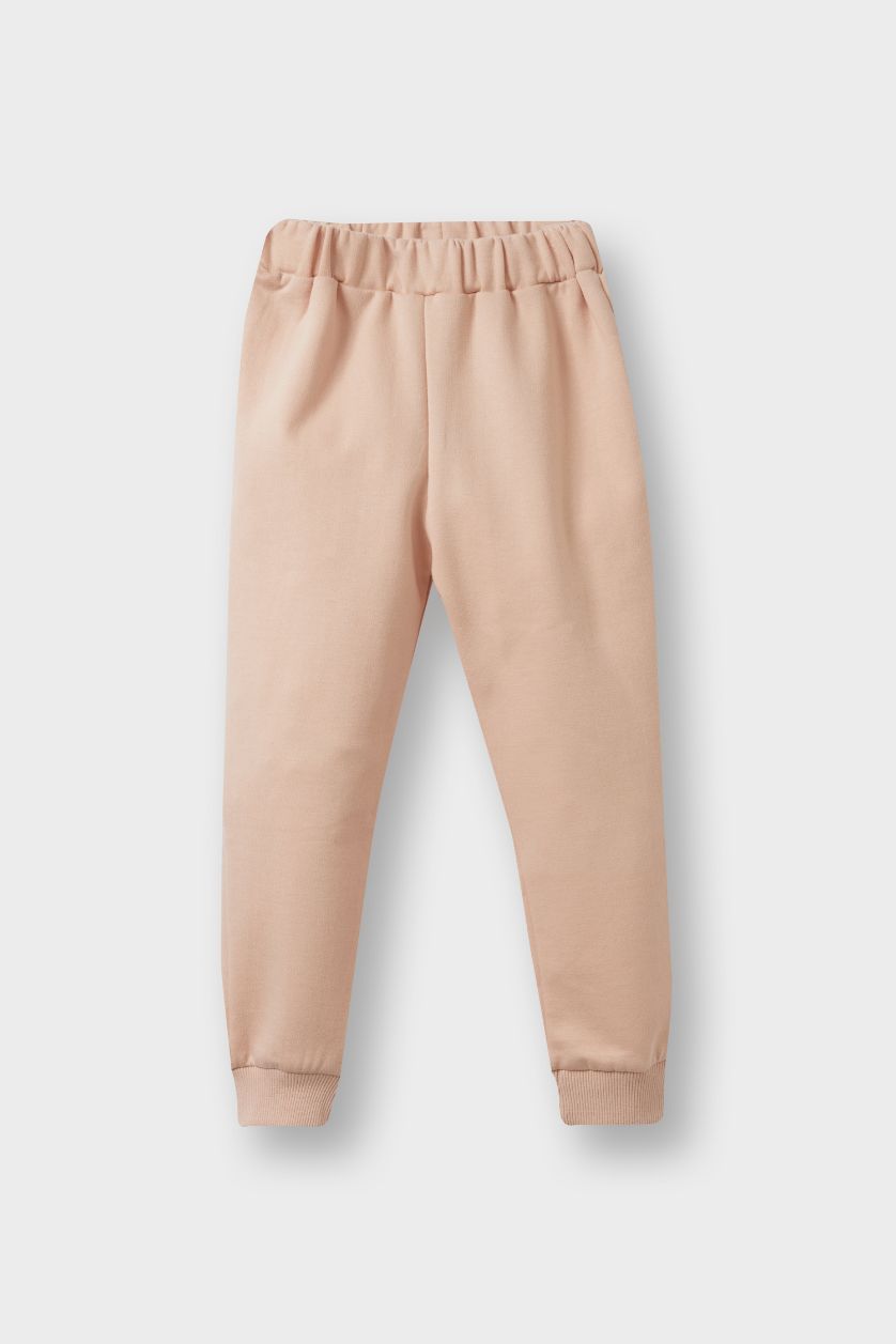 BABY GIRL Light Pink Baby Girl Elastic Waist Sweatpants