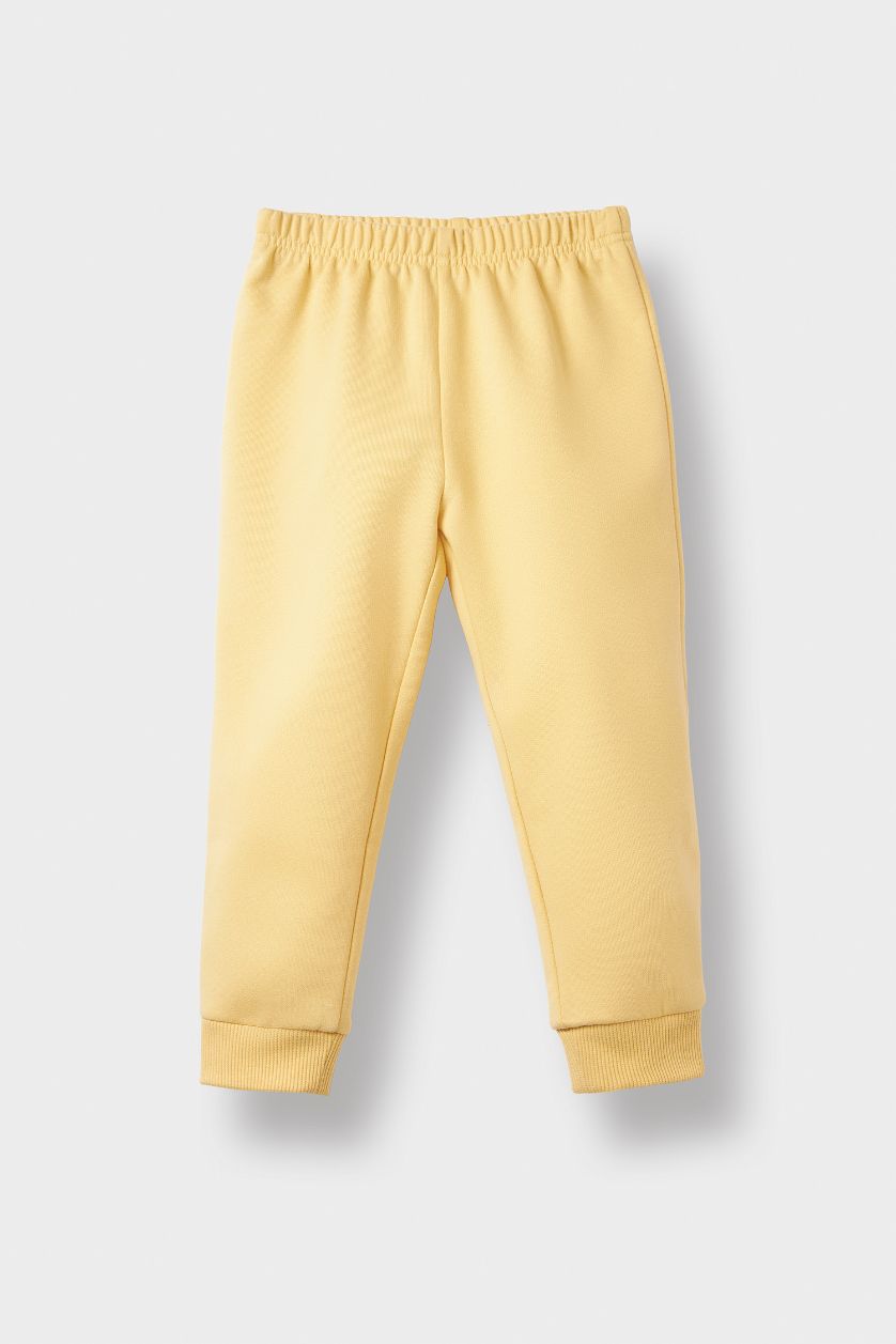 Baby Girl Yellow Baby Girl Soft Fleece Inside Sweatshirt Sweatpants 2 Piece Set