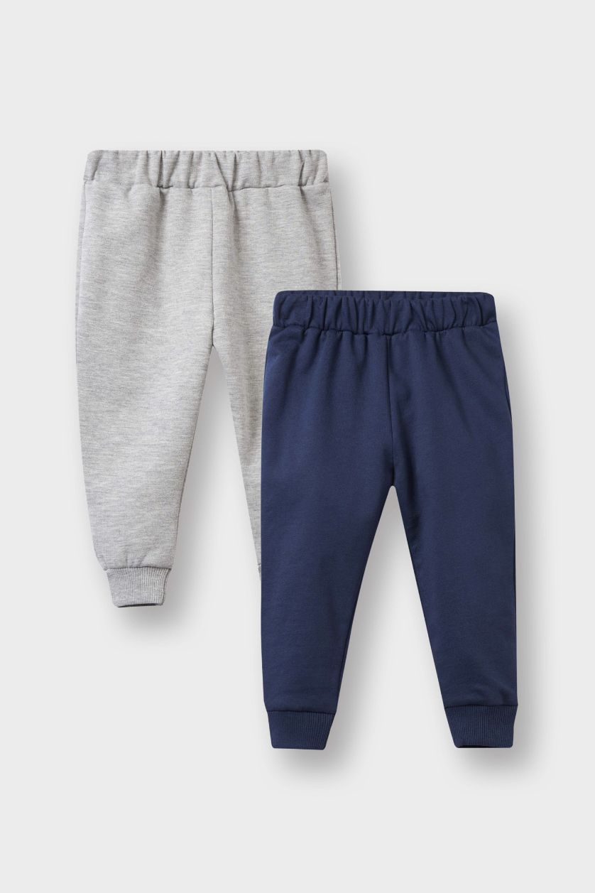 طفل صغير كحلي بنطرون قماش رقيق قصة عادية من قطعتين