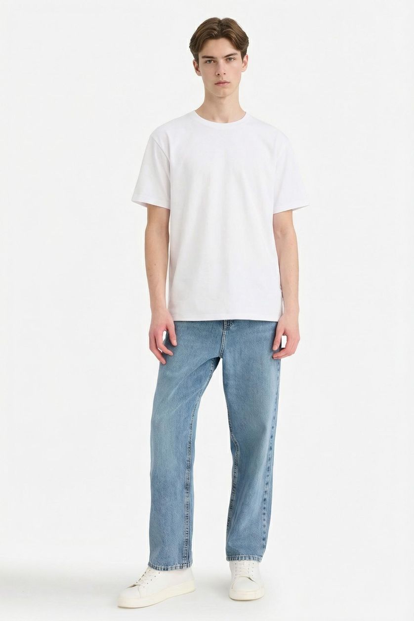 HOMME BLEU Clair Jean Coupe baggy