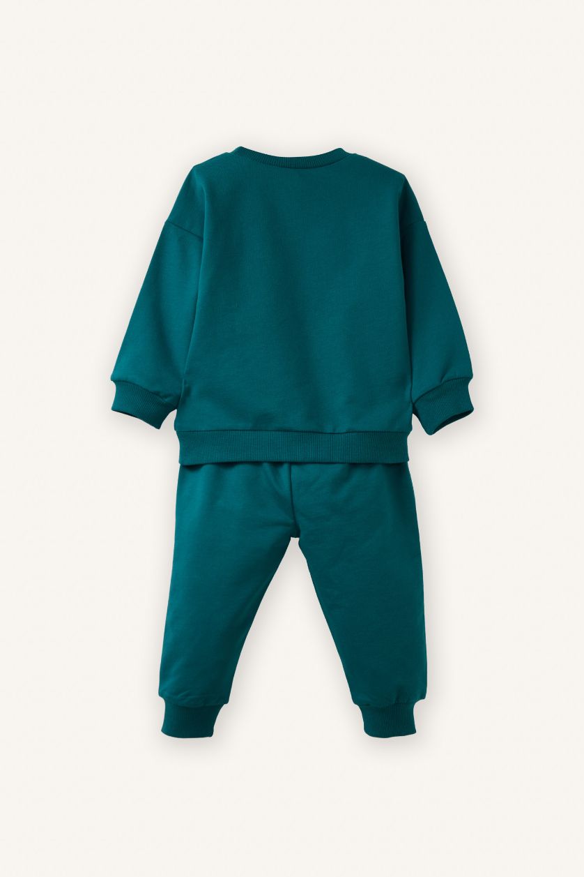 BABY BOY Green Baby Boy 2 Piece Sweatshirt