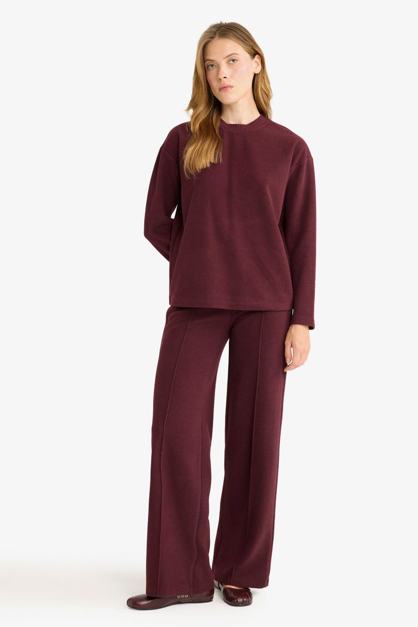 WOMAN Bordeaux Straight Fit Trousers