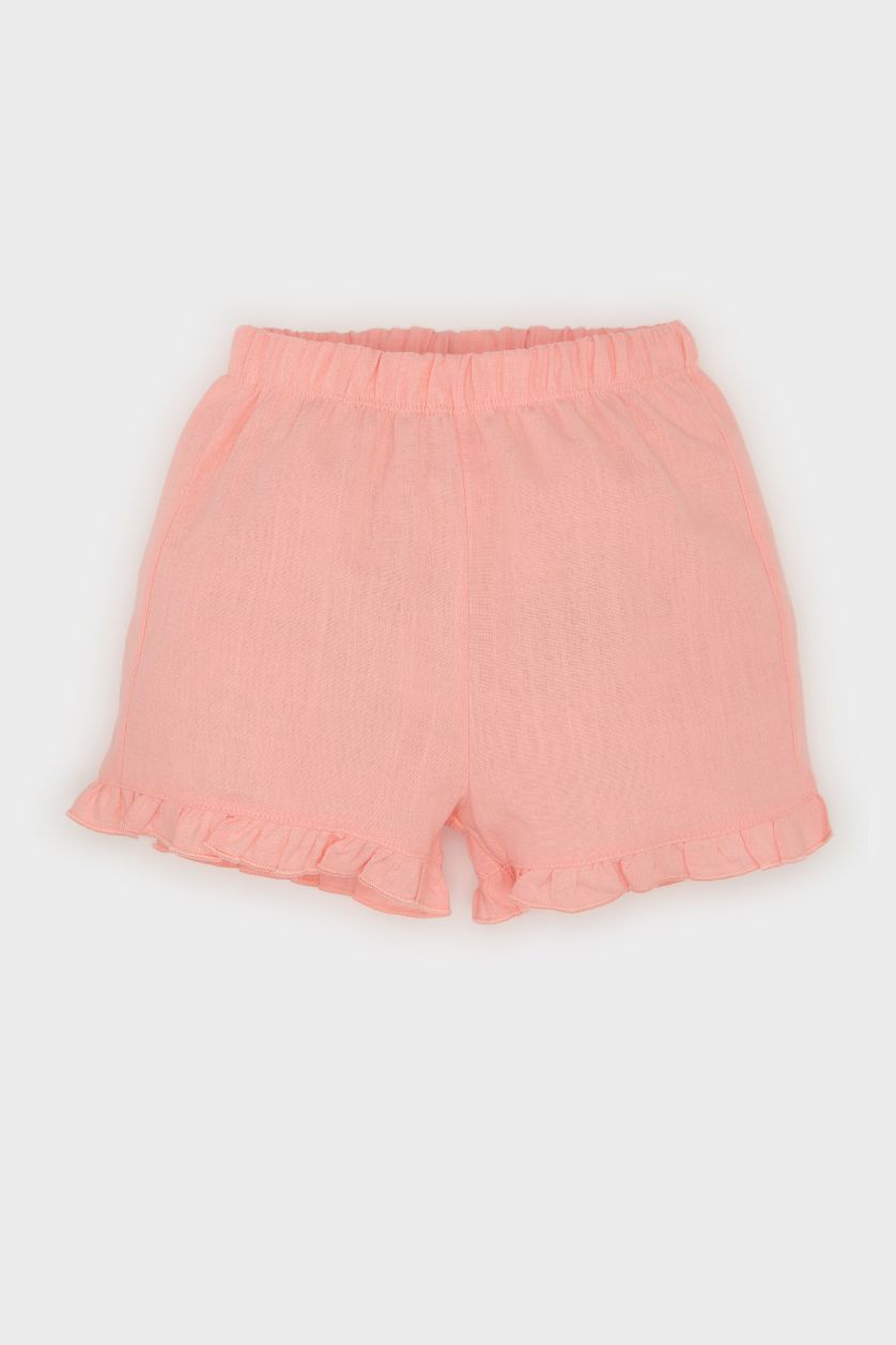 BABY GIRL Salmon Girl Floral Poplin Blouse Shorts 2 Piece Set