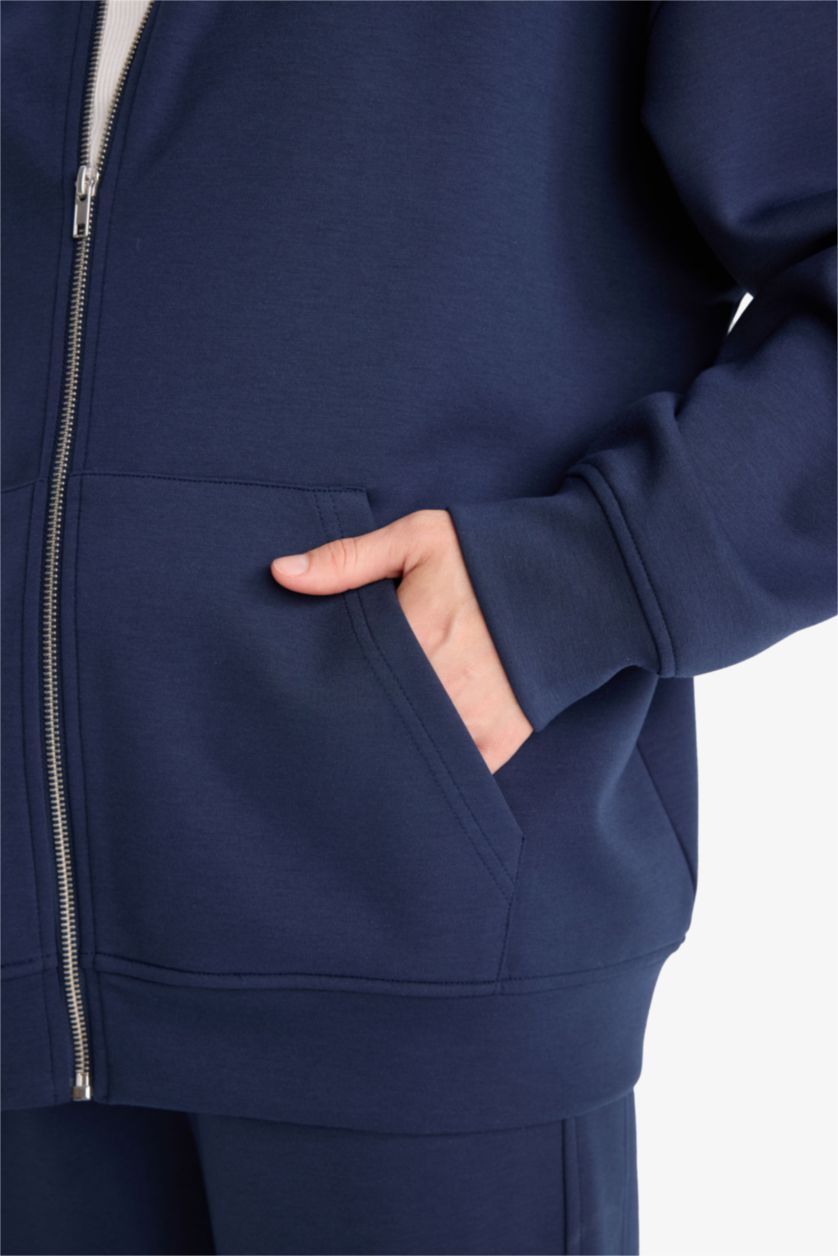 Әйелдерге әскери-теңіз үлкен пішім бас киімді скуба Кардиган