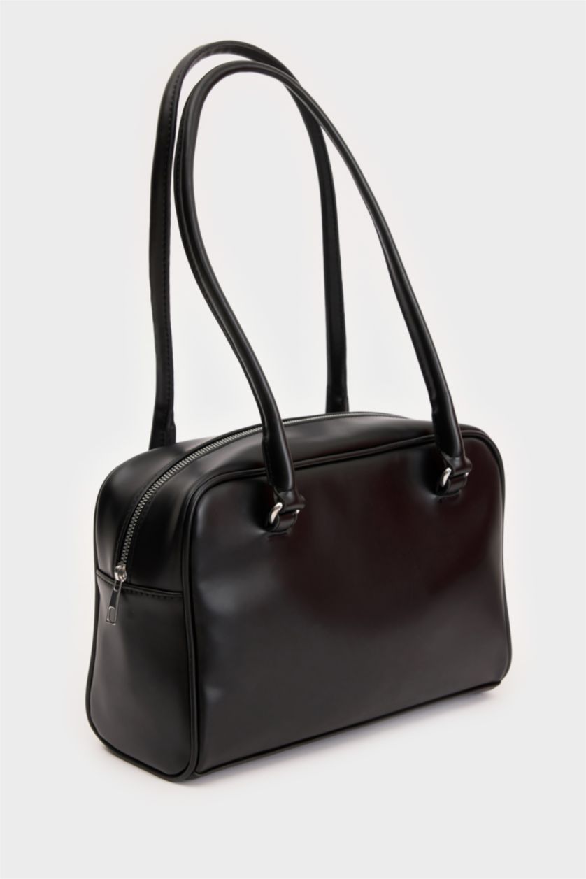 Kadın Siyah Kadın Suni Deri Omuz Çantası