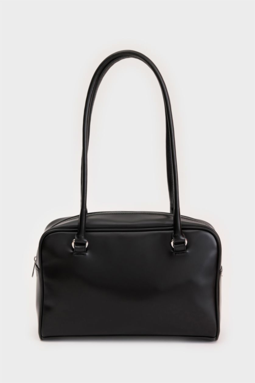 Kadın Siyah Kadın Suni Deri Omuz Çantası