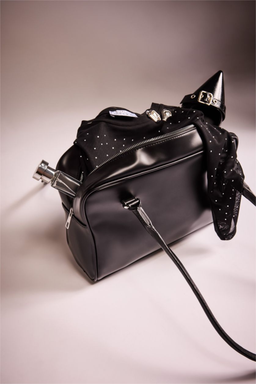 Kadın Siyah Kadın Suni Deri Omuz Çantası