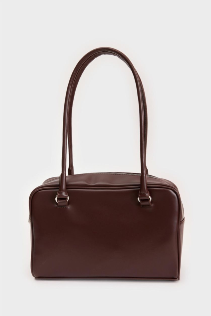 Kadın Koyu Kahve Kadın Suni Deri Omuz Çantası