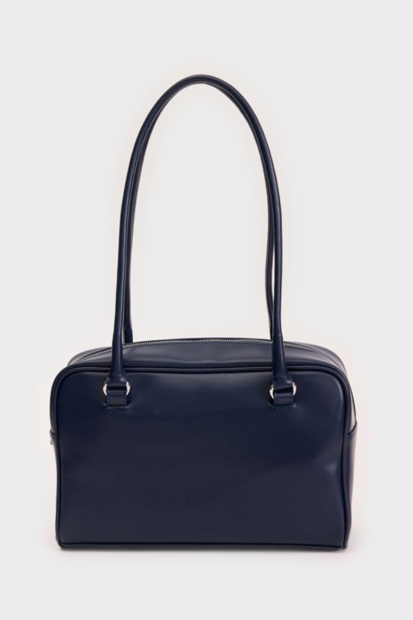 Kadın Lacivert Kadın Suni Deri Omuz Çantası