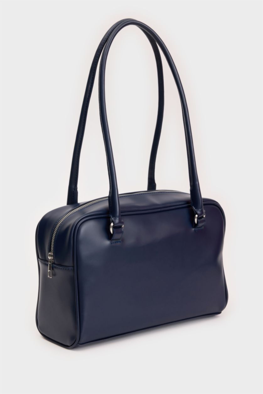 Kadın Lacivert Kadın Suni Deri Omuz Çantası