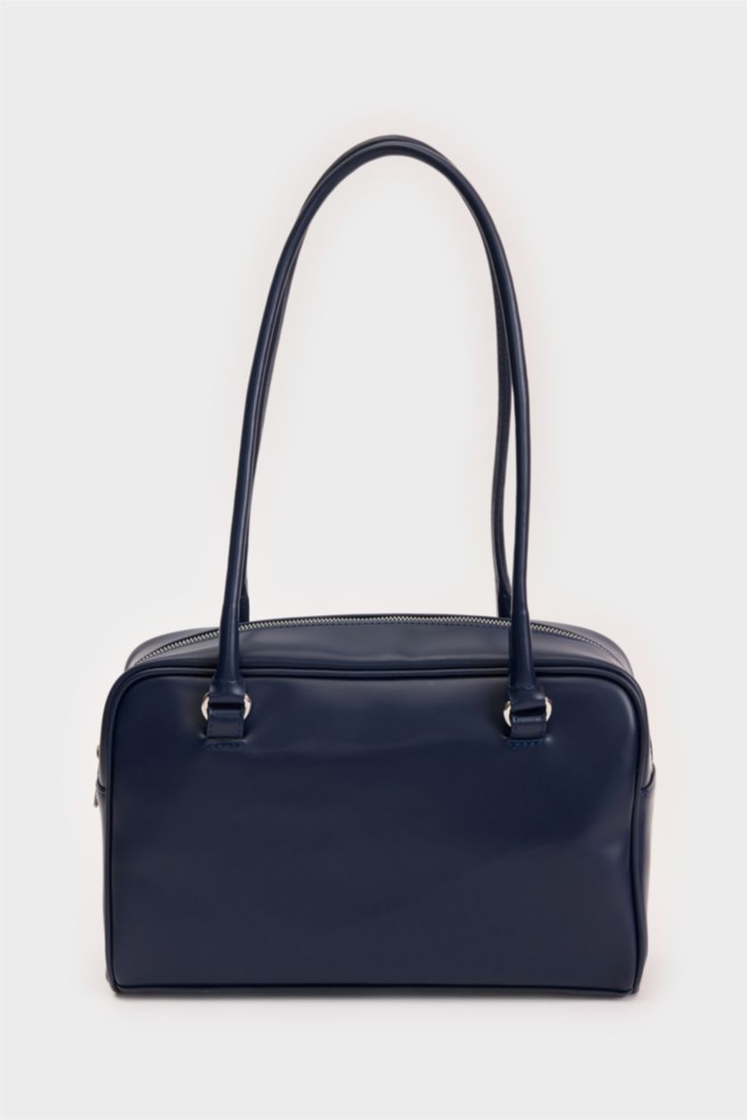 Kadın Lacivert Kadın Suni Deri Omuz Çantası