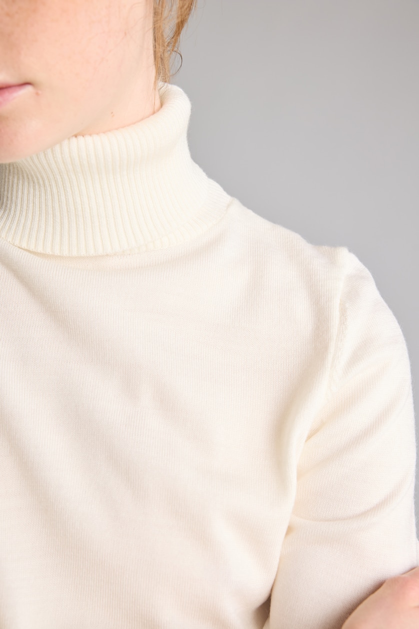 WOMAN Ecru Regular Fit Pullover