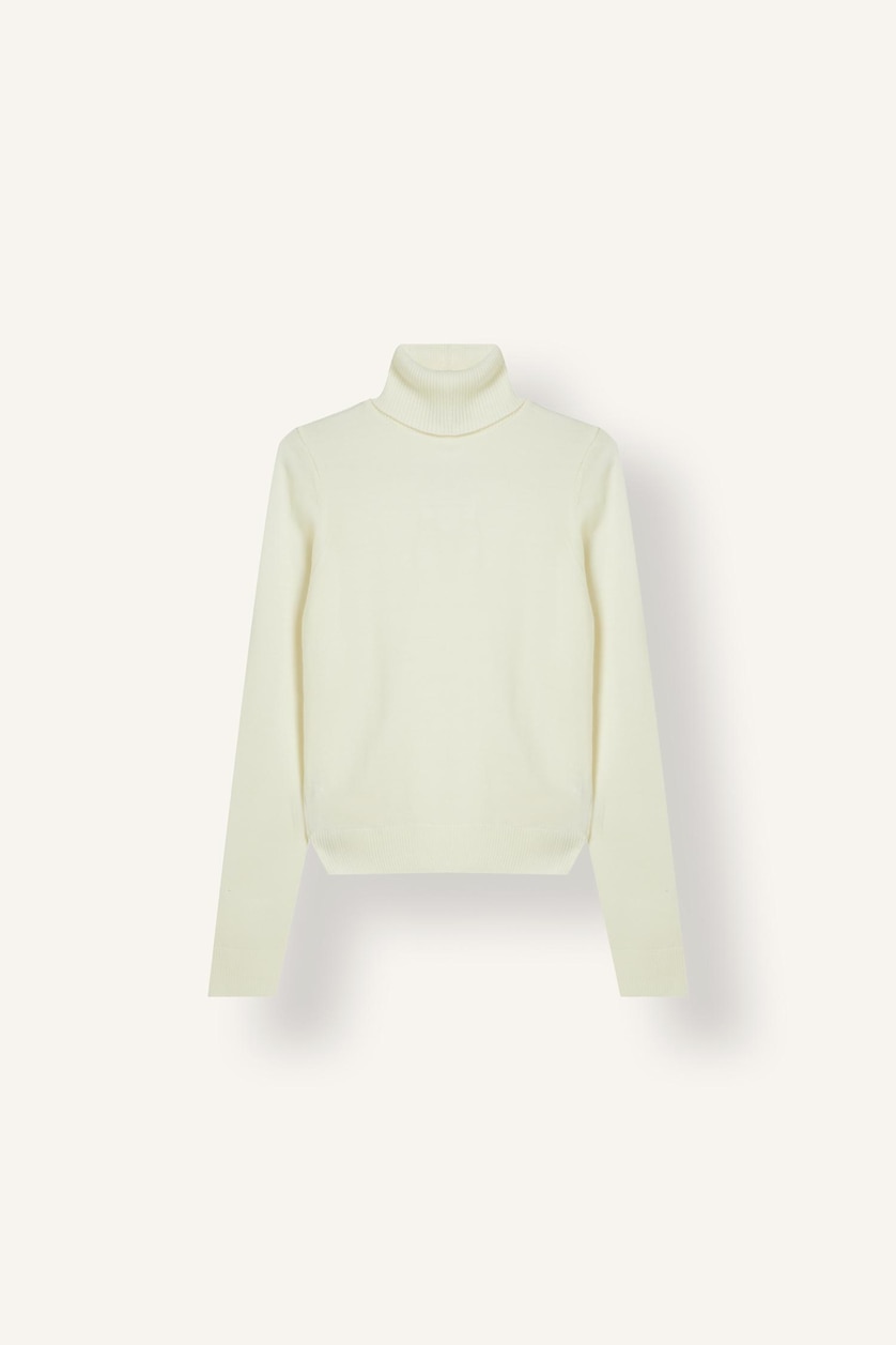 WOMAN Ecru Regular Fit Pullover