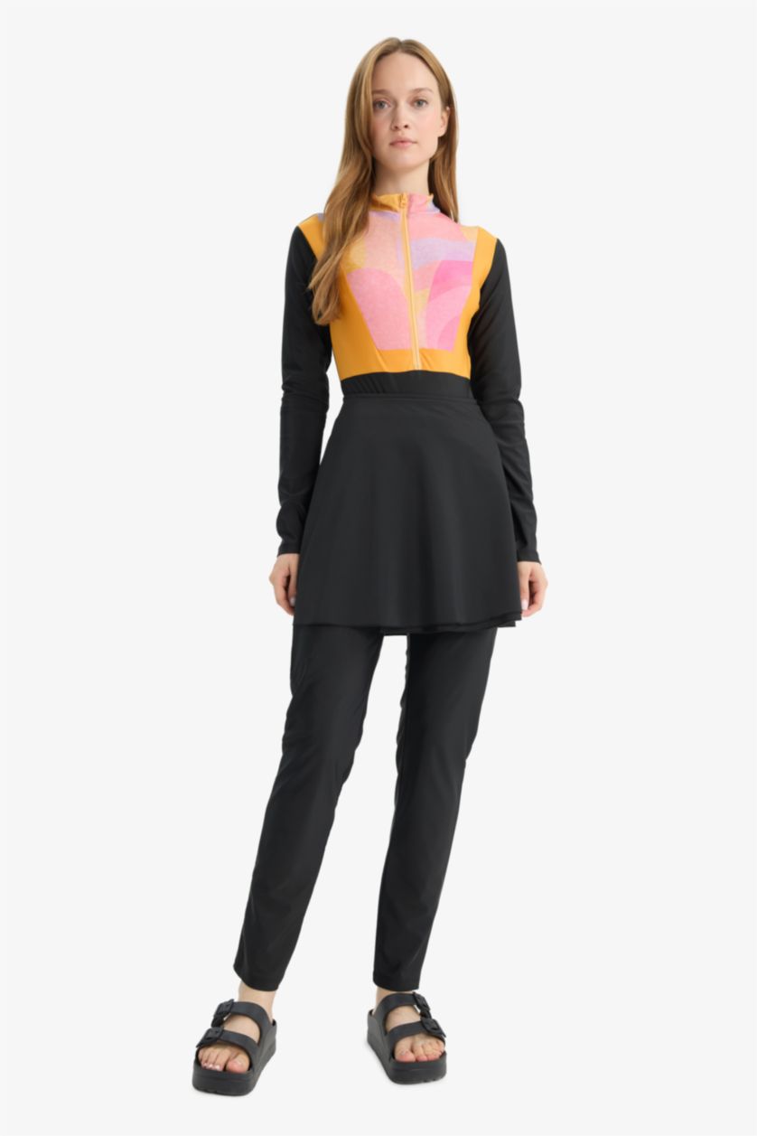 WOMAN Black Regular Fit 3 piece Burkini