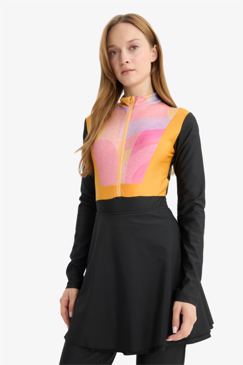 WOMAN Black Regular Fit 3 piece Burkini