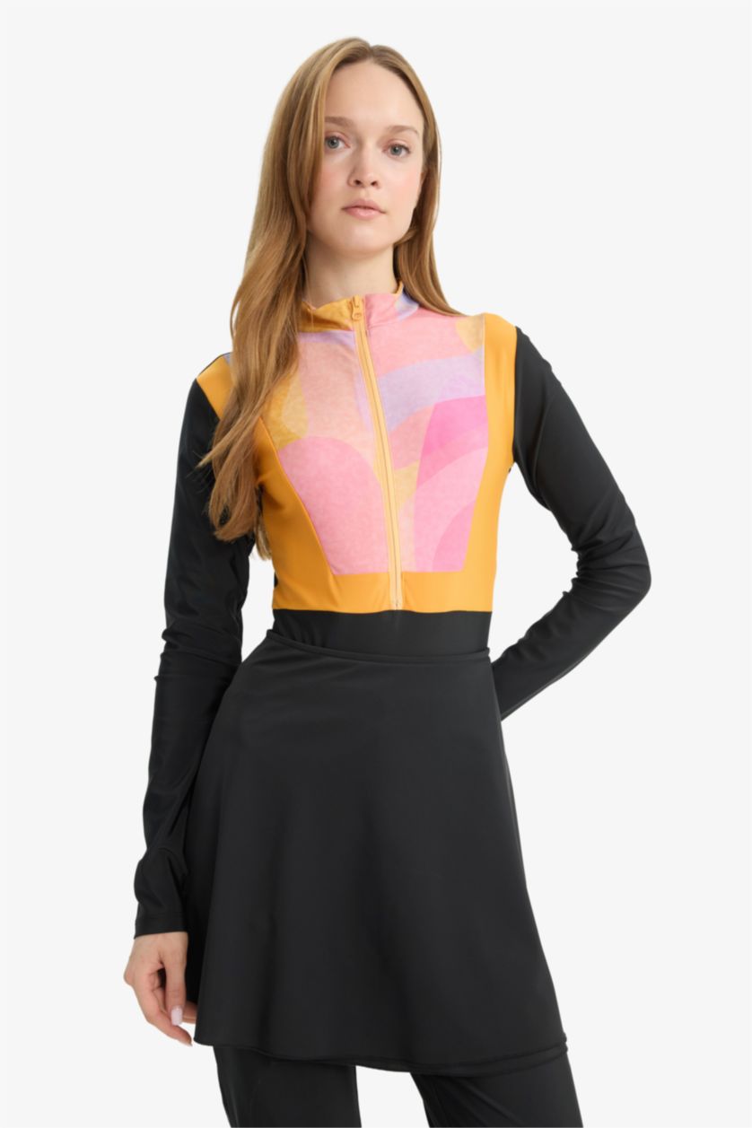 WOMAN Black Regular Fit 3 piece Burkini