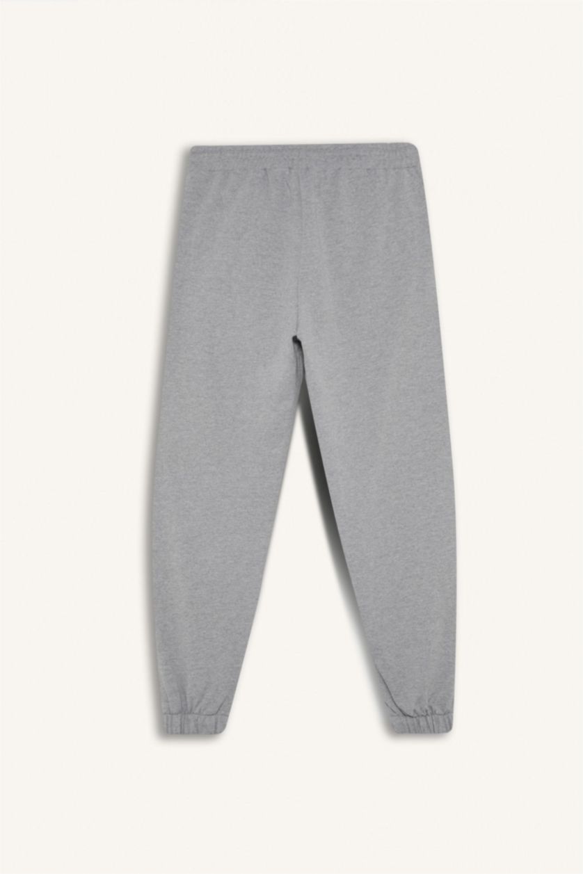 WOMAN Grey Melange Pocketed Jogger Pants