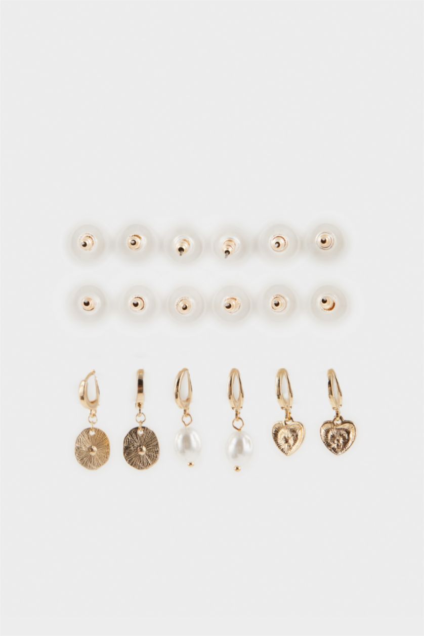 Kadın Karma Kadın 9'lu Gold Küpe