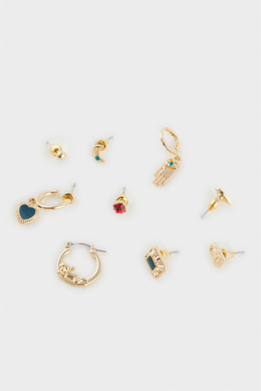 Kadın Karma Kadın 9'lu Gold Küpe