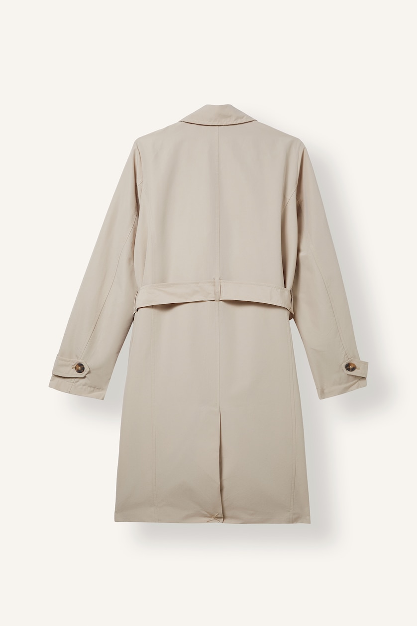 Women Ecru Trenchcoat