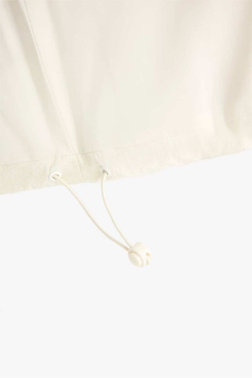 FEMME Écru Gilet doudoune à fermeture zip Coupe régulière