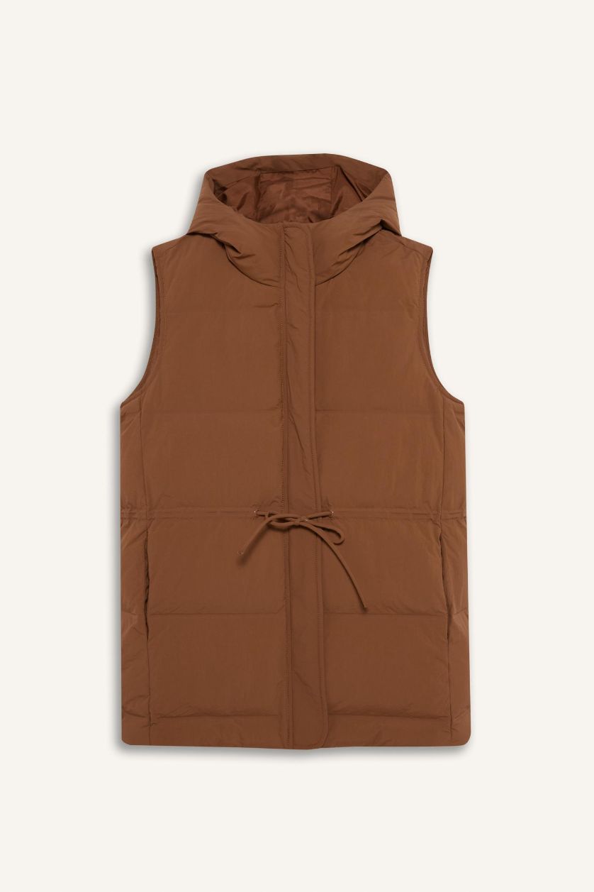 نساء جملي يلك نفخ قصة عادية بغطاء للرأس بخصر مطاطي