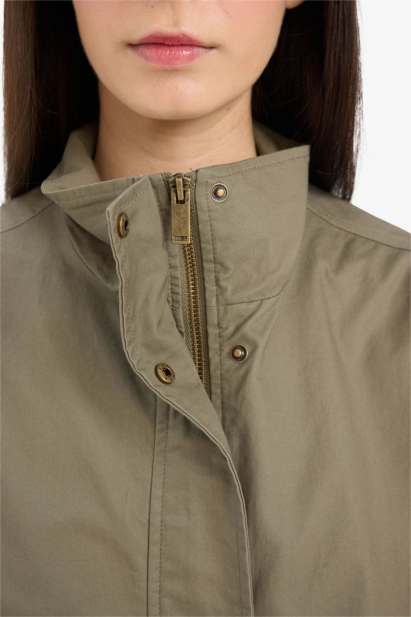 نساء كاكي Waterproof Puffer Jacket