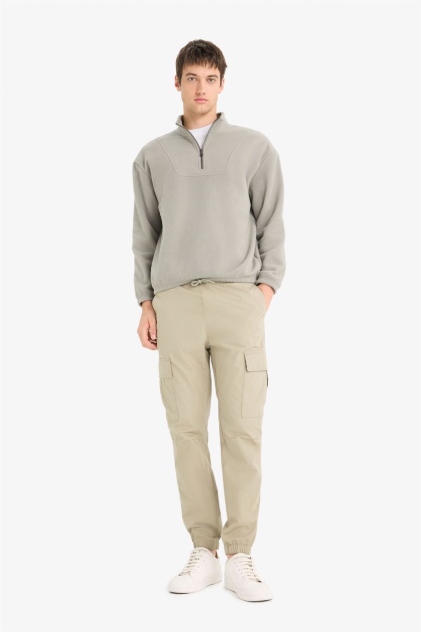 MAN Grey Boxy Fit Printed Long Sleeve Sweatshirt