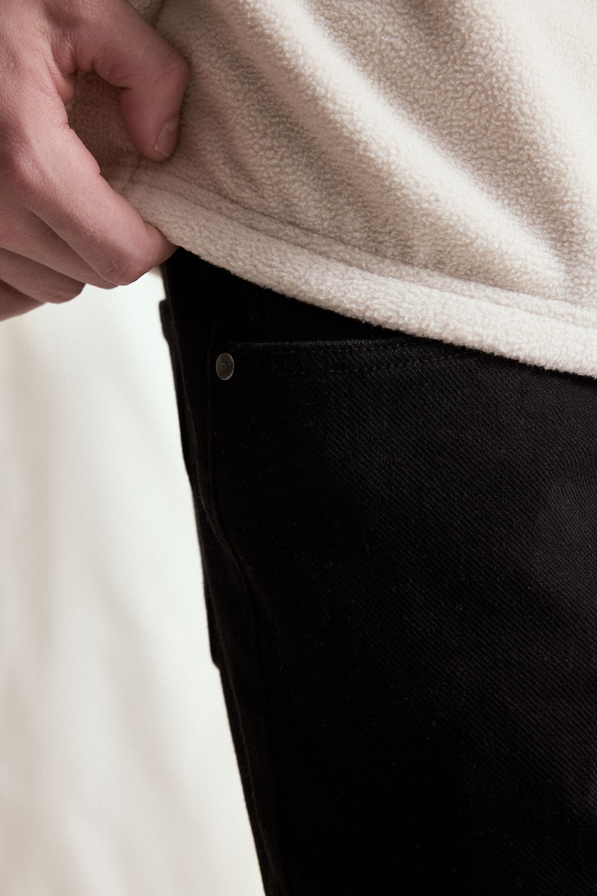 MESHKUJ Stone Boxy Fit fleece Sweatshirt