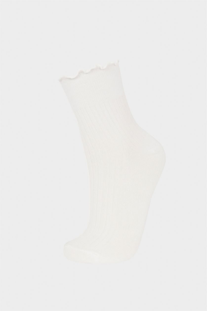 Kadın Karma Kadın Dikişsiz Fırfırlı Ultra Soft 2'li Bambu  Premium Soket Çorap