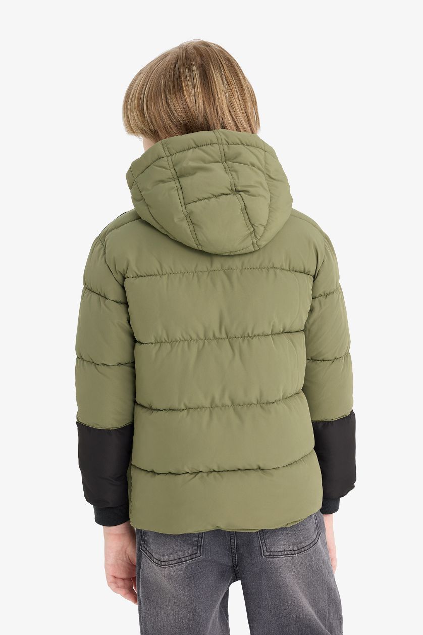 Ұлдар Және Жасөспірімдер хаки Ұлдарға Түс блогы бас киімді Пальто