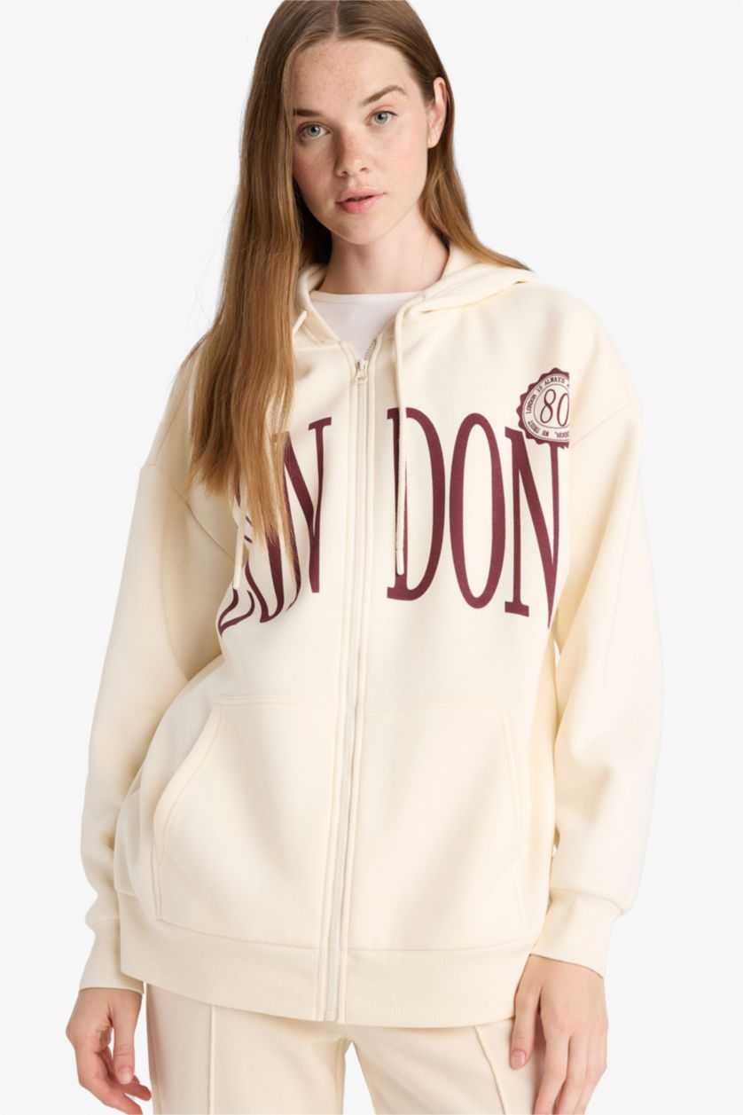 Әйелдерге экру үлкен пішім дөңгелек жаға Кардиган