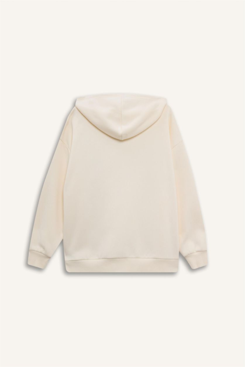 Әйелдерге экру үлкен пішім дөңгелек жаға Кардиган