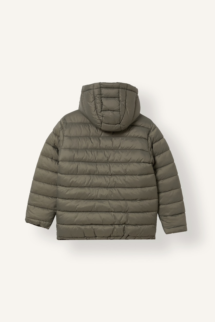 BOYS & TEENS Khaki Boy Windproof Waterproof Pockets Hooded Puffer Jacket