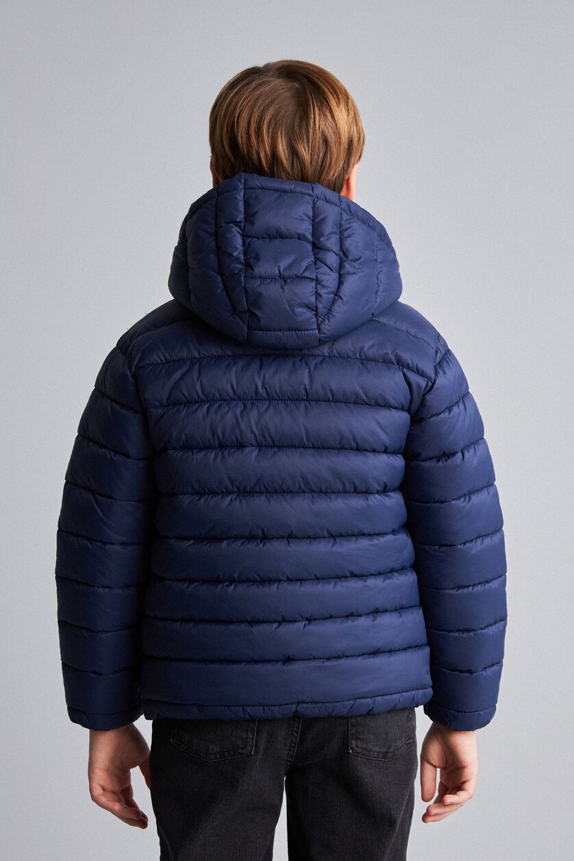 BOYS & TEENS NAVY جاكيت بامب اولادي بكابيشون