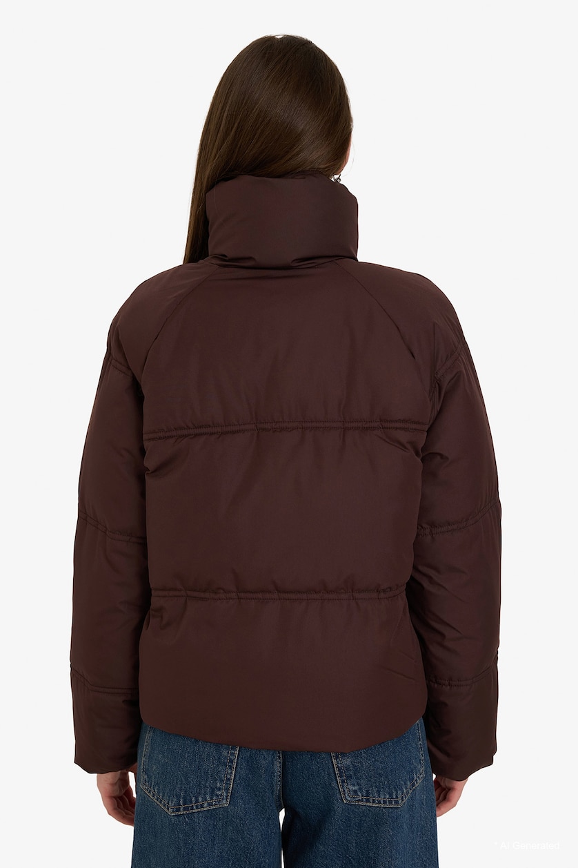 Women Brown Puffer Jacket
