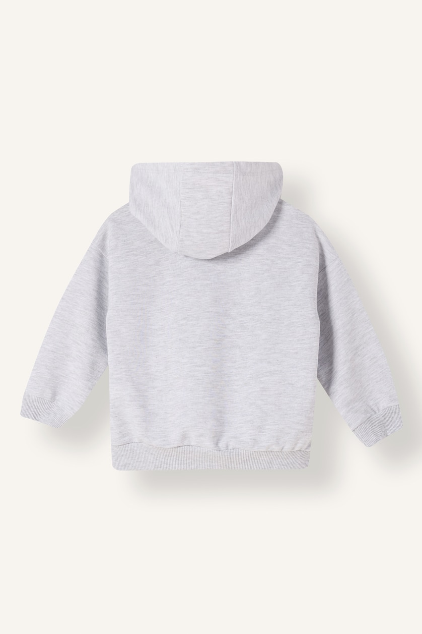 BABY BOY Light Grey Baby Boy Zip-Up Hoodie