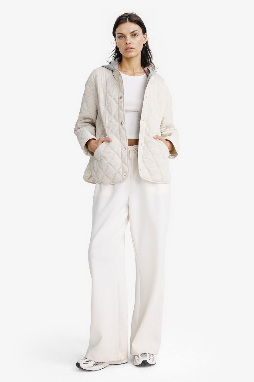 نساء بيج فاتح جاكيت دودون قصة عادية