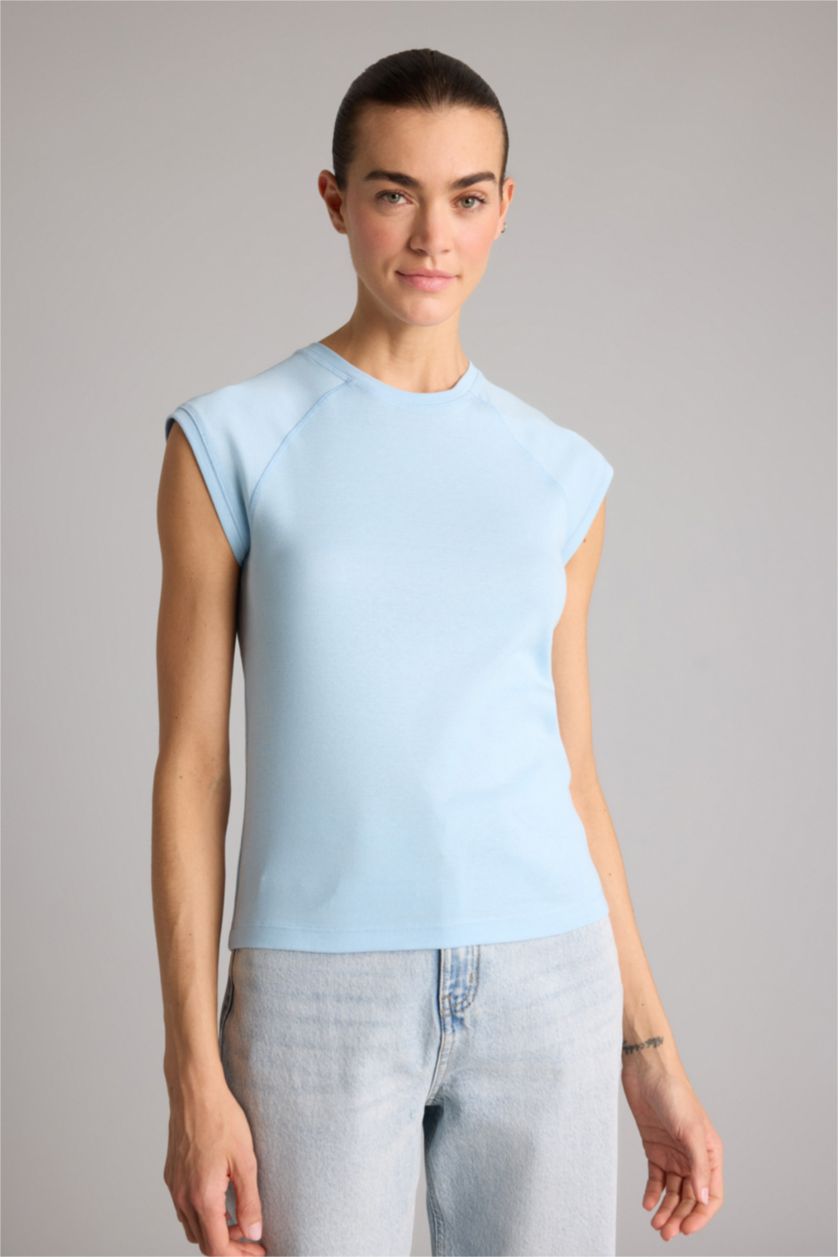 حريمي أزرق فاتح Woman Short Sleeve T-Shirt