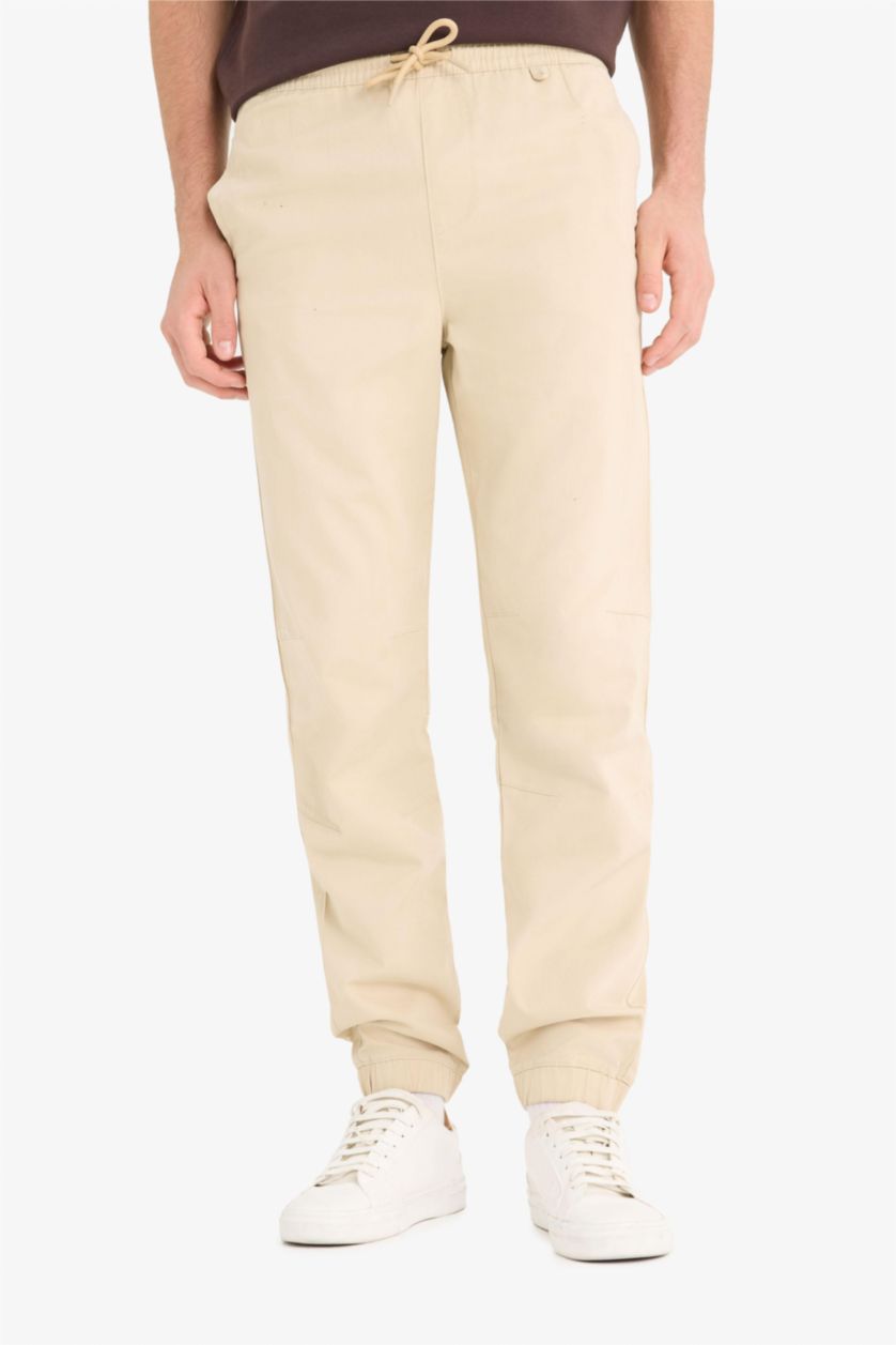 Ерлер Құм джоггер пішімі габардин жүгіруші Шалбар