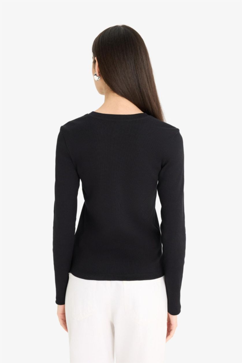 نساء أسود Woman Long Sleeve T-Shirt