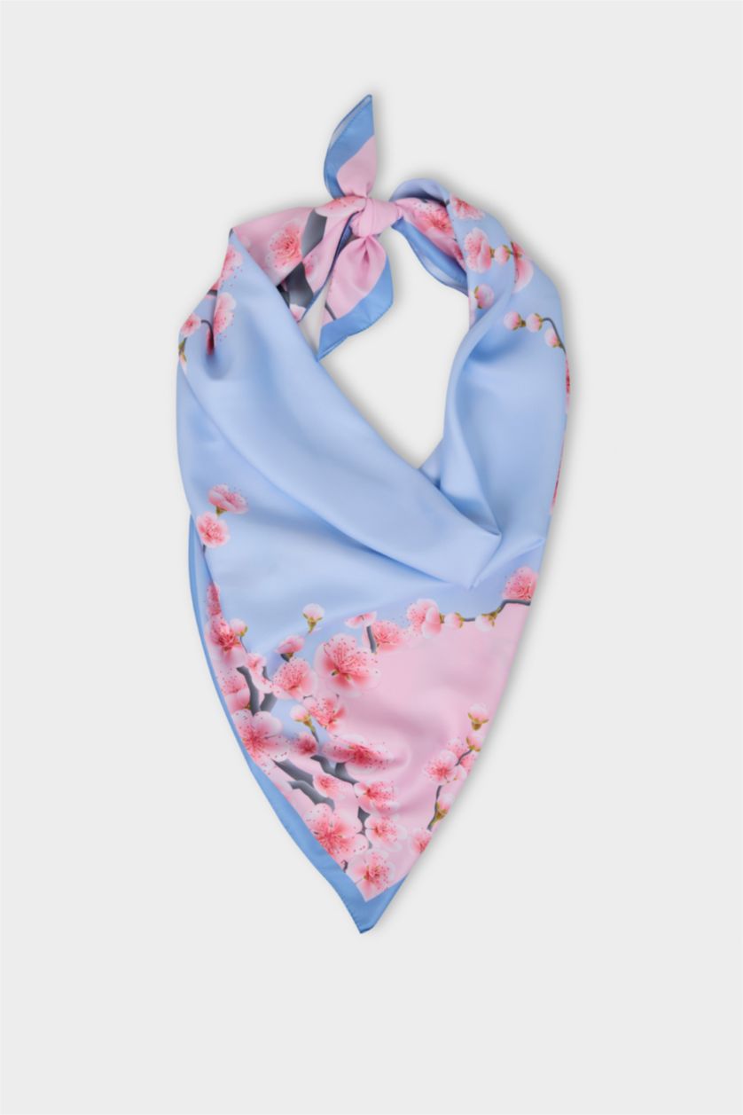 WOMAN Pink Woman Floral Hijab Shawl