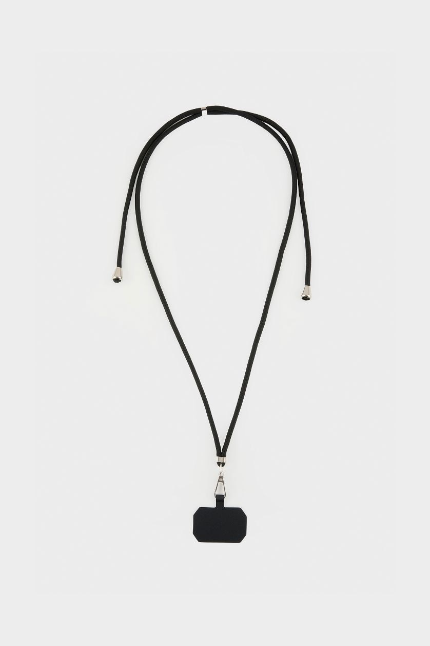 Kadın Siyah İpli Cep Telefonu Askısı