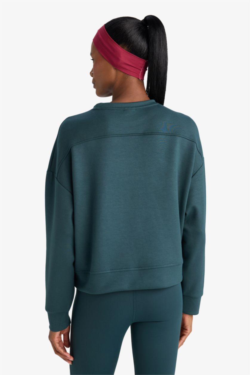 WOMAN Dark Green DeFactoFit Oversize Long Sleeve Modal Sweatshirt