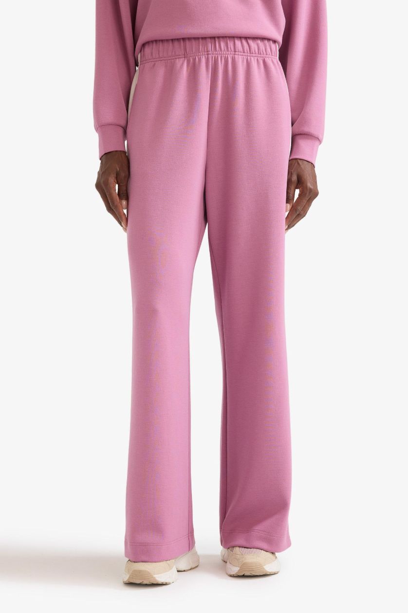 Kadın Gülkurusu Wide Leg Geniş Paça Standart Boy Modal Soft Touch Pantolon