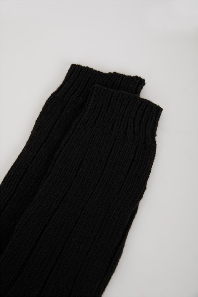 Man Black Man 2 piece Winter Socks