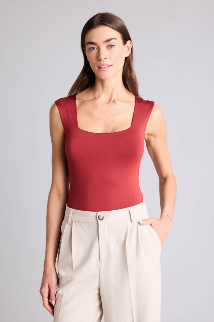 Woman Bordeaux Woman Bodysuit