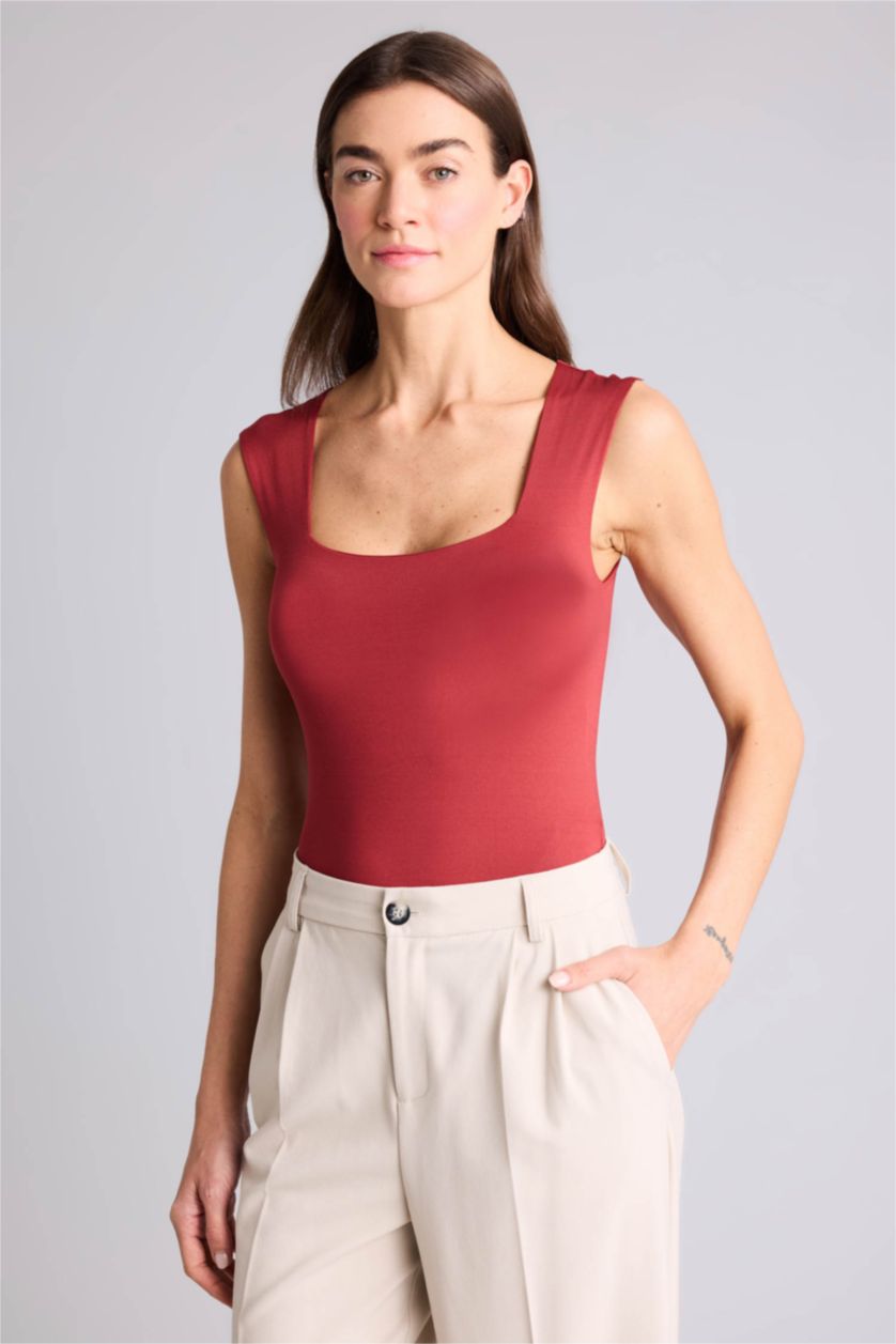 Woman Bordeaux Woman Bodysuit