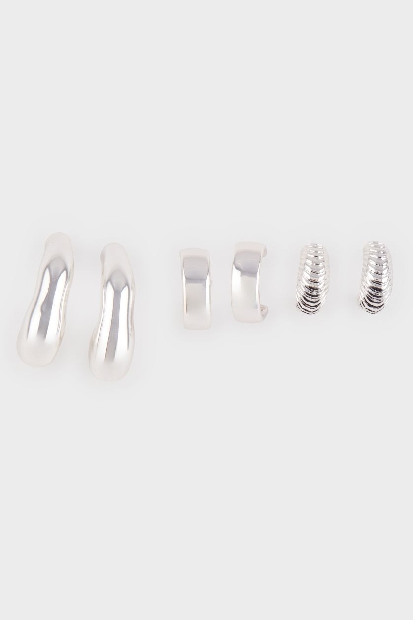 Әйелдерге Күміс Әйелдерге 3 сырға